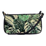 Abstract Art Tropical Leaves Shoulder Clutch Bag