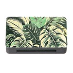 Abstract Art Tropical Leaves Memory Card Reader with CF