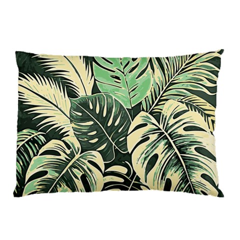 Abstract Art Tropical Leaves Pillow Case (Two Sides) from ArtsNow.com Back