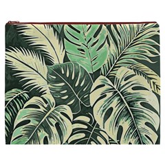 Abstract Art Tropical Leaves Cosmetic Bag (XXXL) from ArtsNow.com Front