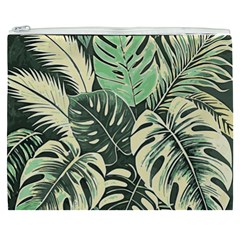 Abstract Art Tropical Leaves Cosmetic Bag (XXXL) from ArtsNow.com Front