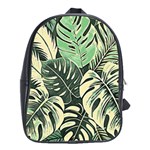 Abstract Art Tropical Leaves School Bag (XL)