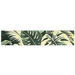 Abstract Art Tropical Leaves Small Premium Plush Fleece Scarf