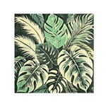 Abstract Art Tropical Leaves Square Satin Scarf (30  x 30 )