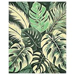 Abstract Art Tropical Leaves Drawstring Bag (Small)