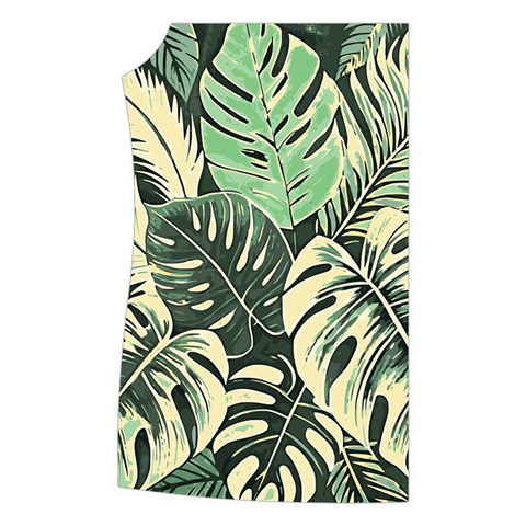 Abstract Art Tropical Leaves Women s Button Up Vest from ArtsNow.com Front Right