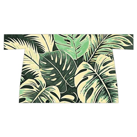 Abstract Art Tropical Leaves Wristlet Pouch Bag (Small) from ArtsNow.com Back