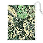 Abstract Art Tropical Leaves Drawstring Pouch (5XL)