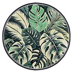 Abstract Art Tropical Leaves Wireless Fast Charger(Black)