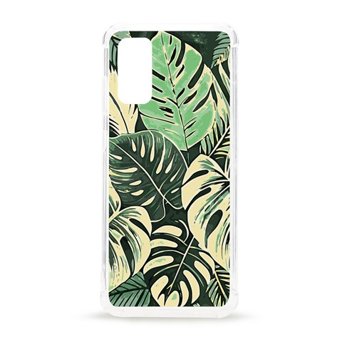 Abstract Art Tropical Leaves Samsung Galaxy S20 6.2 Inch TPU UV Case from ArtsNow.com Front