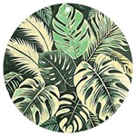 Abstract Art Tropical Leaves UV Print Acrylic Ornament Round