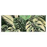 Abstract Art Tropical Leaves Banner and Sign 8  x 3 