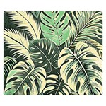 Abstract Art Tropical Leaves Premium Plush Fleece Blanket (Small)