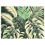 Abstract Art Tropical Leaves Premium Plush Fleece Blanket (Extra Small)