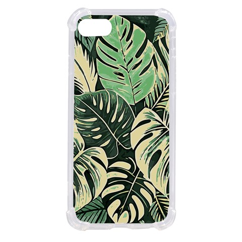 Abstract Art Tropical Leaves iPhone SE from ArtsNow.com Front