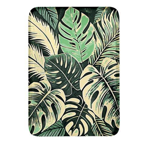 Abstract Art Tropical Leaves Rectangular Glass Fridge Magnet (4 pack) from ArtsNow.com Front