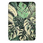 Abstract Art Tropical Leaves Rectangular Glass Fridge Magnet (4 pack)