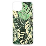 Abstract Art Tropical Leaves iPhone 15 Pro TPU UV Print Case