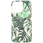 Abstract Art Tropical Leaves iPhone 15 Pro Max Black UV Print PC Hardshell Case