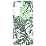 Abstract Art Tropical Leaves Samsung Galaxy S24 Plus 6.7 Inch Black TPU UV Case