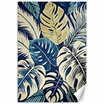 Abstract Art Tropical Leaves Canvas 12  x 18 