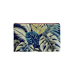 Abstract Art Tropical Leaves Cosmetic Bag (Small) from ArtsNow.com Front