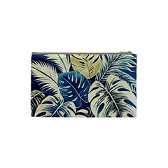 Abstract Art Tropical Leaves Cosmetic Bag (Small) from ArtsNow.com Back