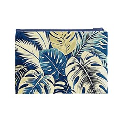 Abstract Art Tropical Leaves Cosmetic Bag (Large) from ArtsNow.com Back