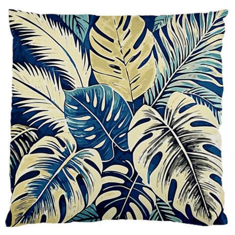 Abstract Art Tropical Leaves Large Cushion Case (Two Sides) from ArtsNow.com Back