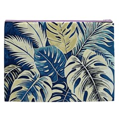 Abstract Art Tropical Leaves Cosmetic Bag (XXL) from ArtsNow.com Back