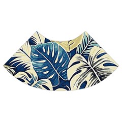 Abstract Art Tropical Leaves Trumpet Sleeve Cropped Top from ArtsNow.com Cuff Left