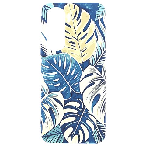 Abstract Art Tropical Leaves Samsung Galaxy S24 Plus 6.7 Inch Black TPU UV Case from ArtsNow.com Front