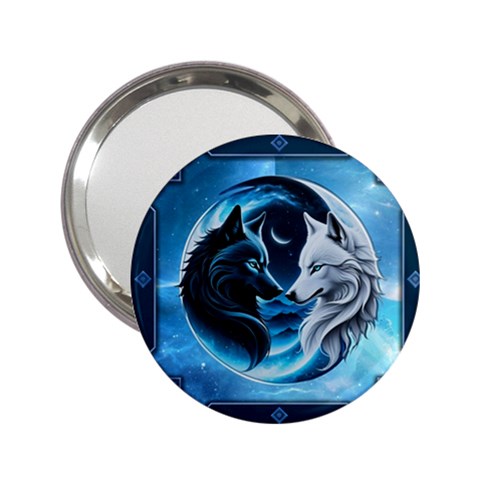 Awesome Wolves 2.25  Handbag Mirrors from ArtsNow.com Front