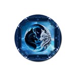 Awesome Wolves Rubber Coaster (Round)