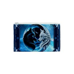 Awesome Wolves Cosmetic Bag (Small) from ArtsNow.com Front