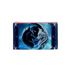 Awesome Wolves Cosmetic Bag (Small) from ArtsNow.com Front