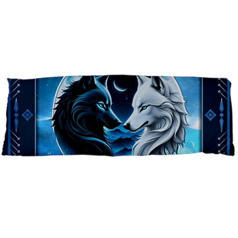 Awesome Wolves Body Pillow Case Dakimakura (Two Sides) from ArtsNow.com Front