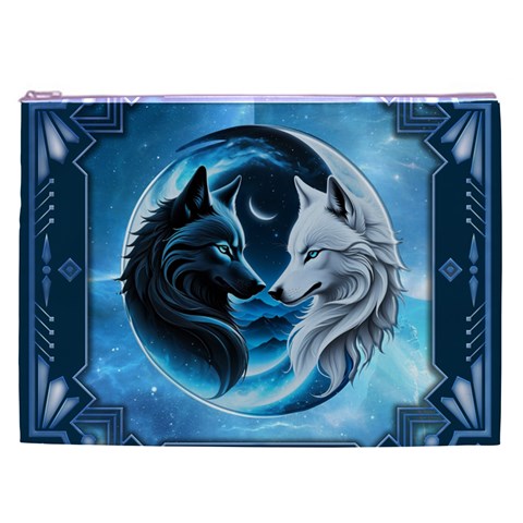 Awesome Wolves Cosmetic Bag (XXL) from ArtsNow.com Front