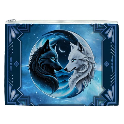 Awesome Wolves Cosmetic Bag (XXL) from ArtsNow.com Front