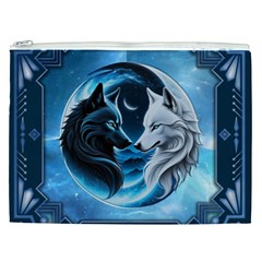 Awesome Wolves Cosmetic Bag (XXL) from ArtsNow.com Front