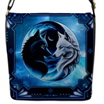 Awesome Wolves Flap Closure Messenger Bag (S)