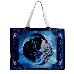 Awesome Wolves Zipper Mini Tote Bag from ArtsNow.com Front