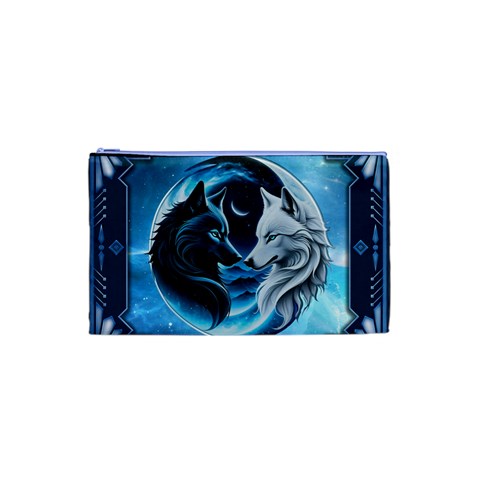 Awesome Wolves Cosmetic Bag (XS) from ArtsNow.com Front