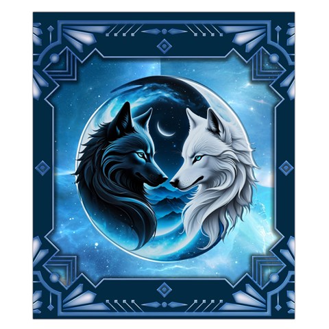 Awesome Wolves Duvet Cover Double Side (California King Size) from ArtsNow.com Back