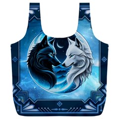 Awesome Wolves Full Print Recycle Bag (XXXL) from ArtsNow.com Front