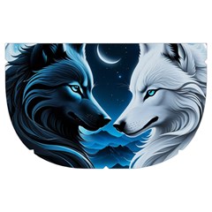 Awesome Wolves Make Up Case (Medium) from ArtsNow.com Side Left