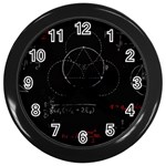 Math Board Circuit Circuits Computer Shield Tech Technology Wall Clock (Black)