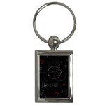 Math Board Circuit Circuits Computer Shield Tech Technology Key Chain (Rectangle)