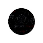 Math Board Circuit Circuits Computer Shield Tech Technology Rubber Round Coaster (4 pack)