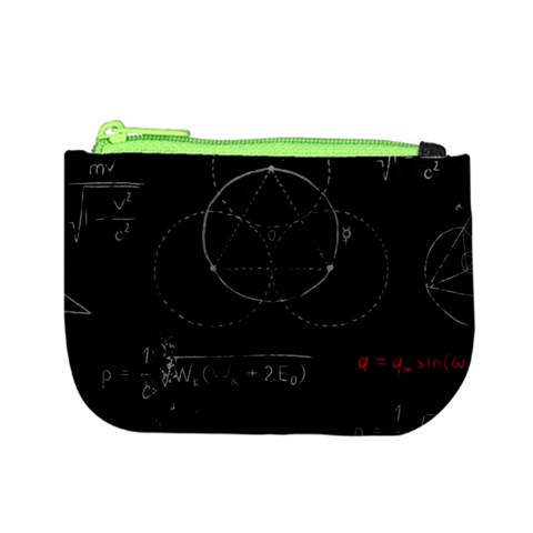 Math Board Circuit Circuits Computer Shield Tech Technology Mini Coin Purse from ArtsNow.com Front